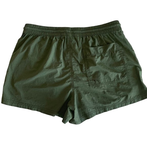 ATHLETA Tuscan Olive Green Nylon "Expedition" Athletic Shorts Size 4 - Picture 9 of 10